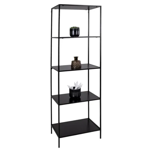 Étagère 4 étages 170 cm Noir PERKAR