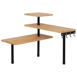 Étagère d'angle 3 niveaux beige