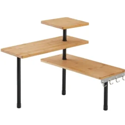 Étagère d'angle bambou michou
