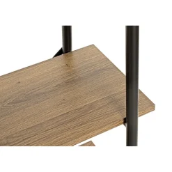 étagère de rangement en métal laqué noir