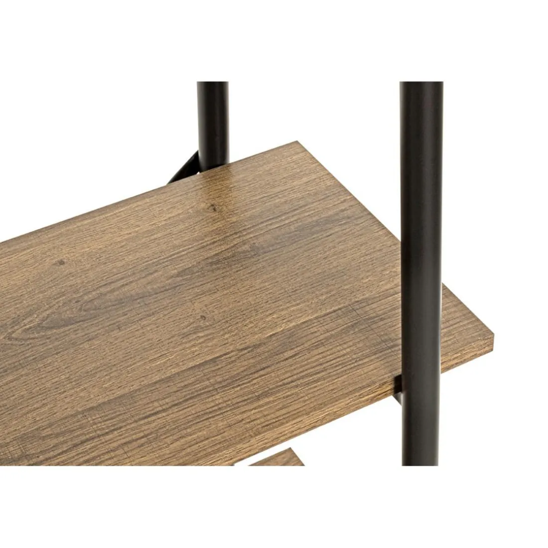 étagère de rangement en métal laqué noir