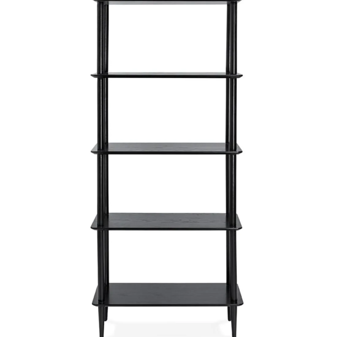 Étagère design 'RACK' noire en bois style scandinave