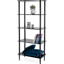 Étagère design 'RACK' noire en bois style scandinave