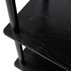 Étagère design 'RACK' noire en bois style scandinave