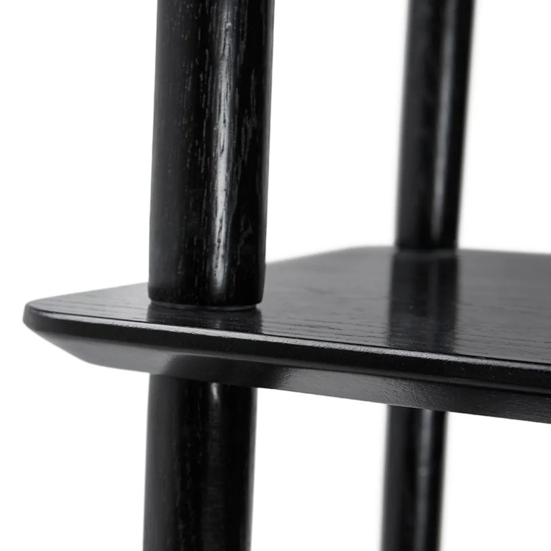 Étagère design 'RACK' noire en bois style scandinave