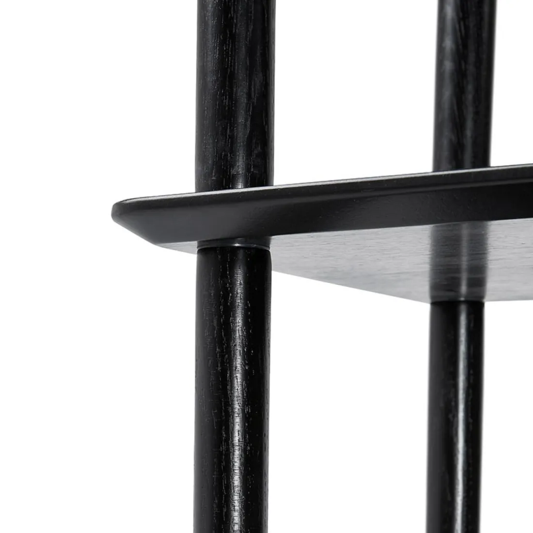 Étagère design 'RACK' noire en bois style scandinave