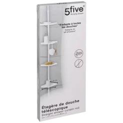 Étagère douche télescopique plastique