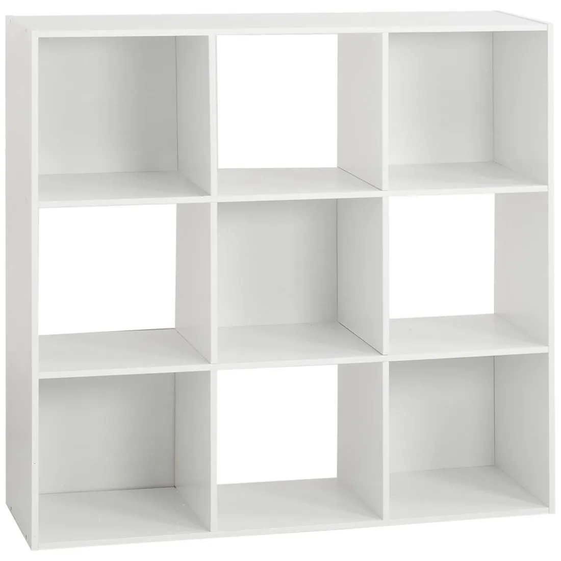 Étagère en Bois 9 Cases Mixe Blanc