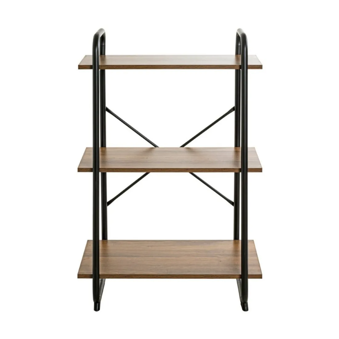étagère en métal laqué noir,