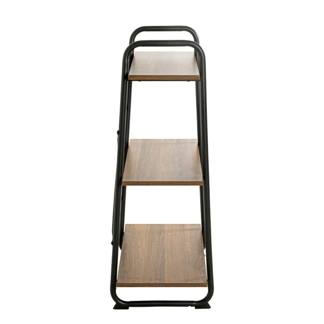 étagère en métal laqué noir,
