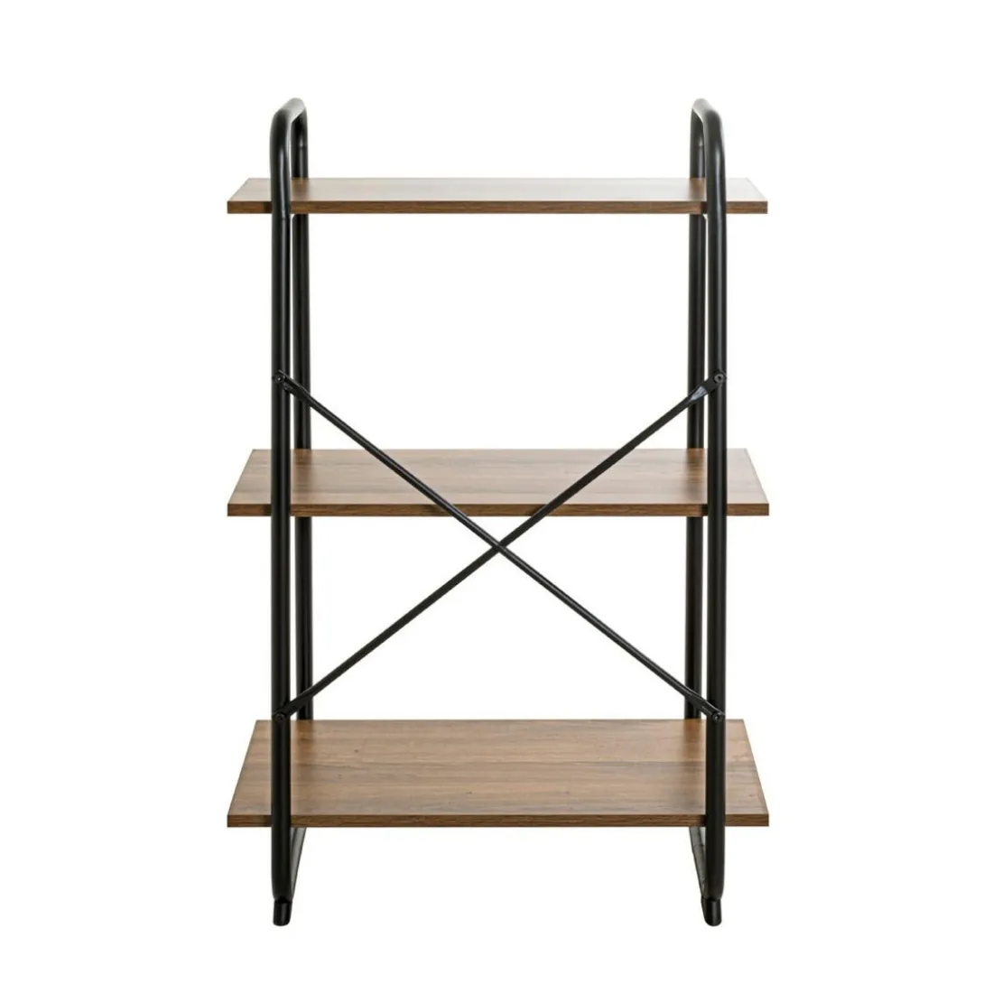 étagère en métal laqué noir,