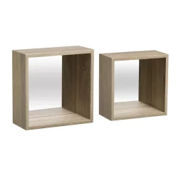 Étagère Fixy Miroir Club Nat x 2