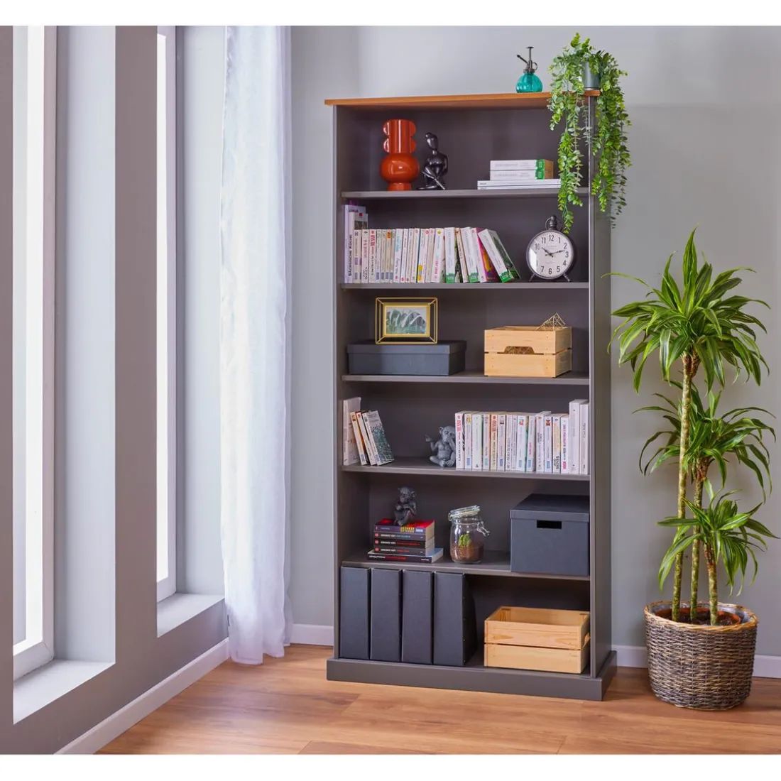 Étagère LUZERNA 6 niveaux - gris