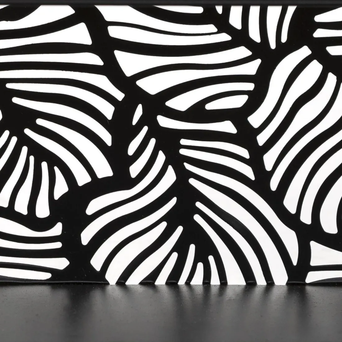 Étagère Mur Bois et Métal Rond Noir