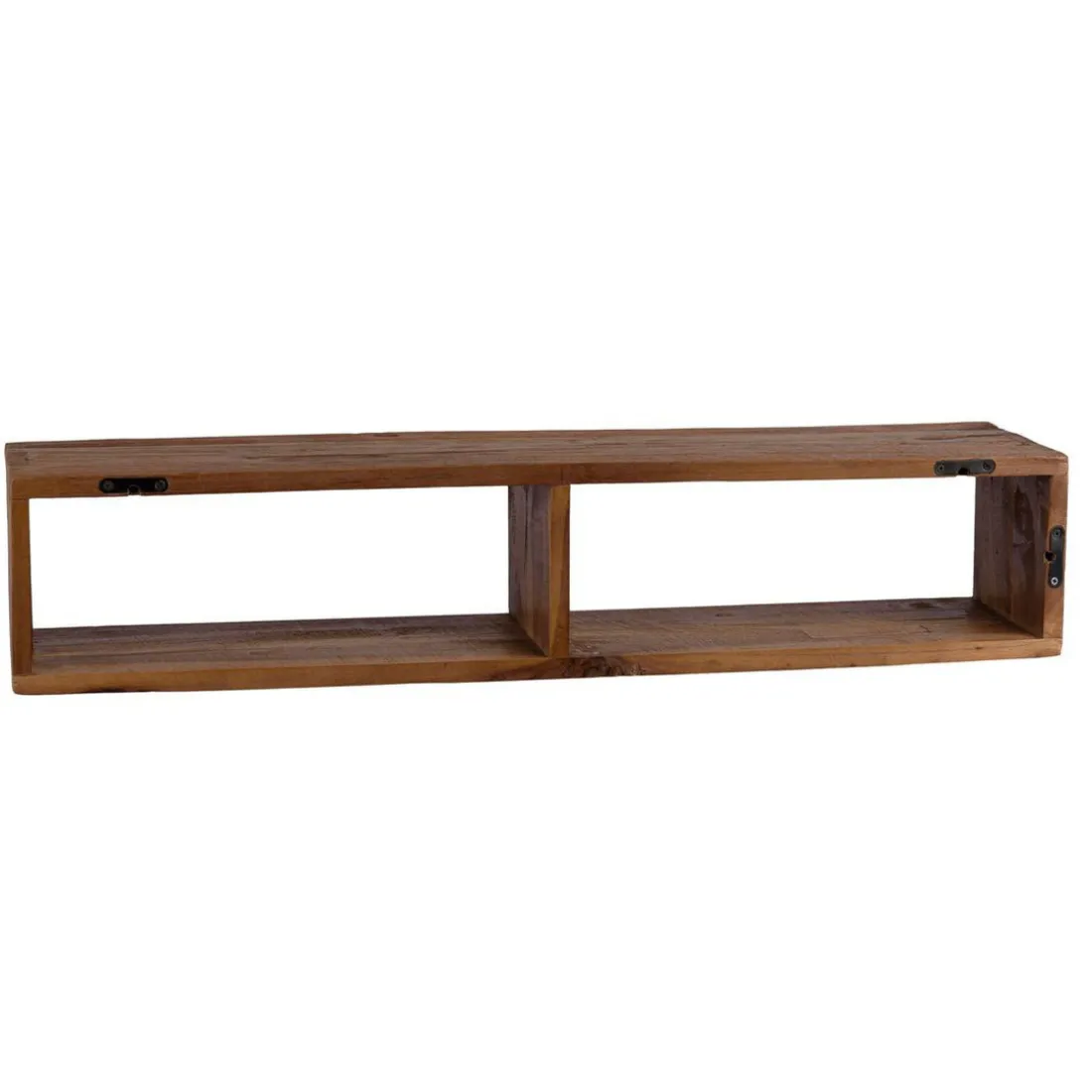 Étagère murale en teck recyclé 2 niche