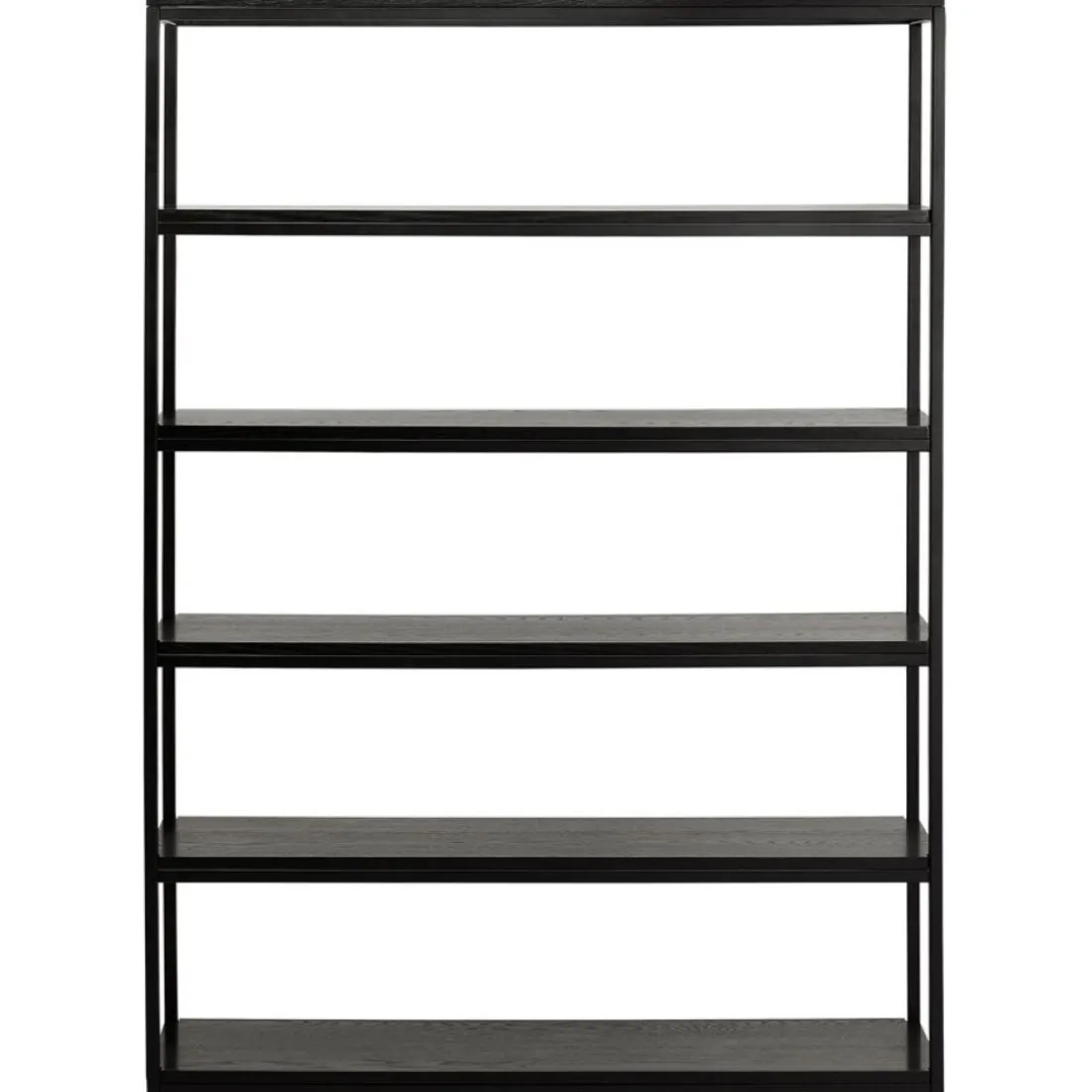 Étagère style industriel 'LIBERTY' en bois et métal noir