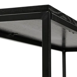 Étagère style industriel 'LIBERTY' en bois et métal noir