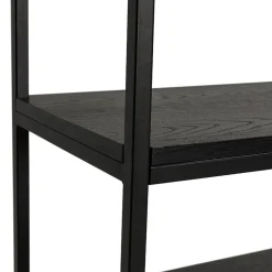 Étagère style industriel 'LIBERTY' en bois et métal noir