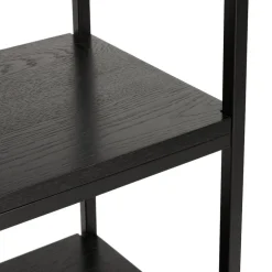 Étagère style industriel 'LIBERTY' en bois et métal noir