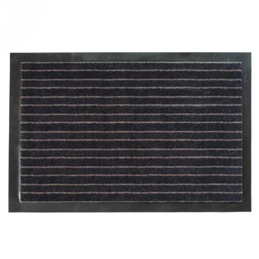 Tapis a rayures payas noir