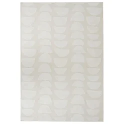 Tapis Anoai effet laine blanc