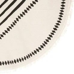 Tapis Box coton imprimé ethnique D90cm