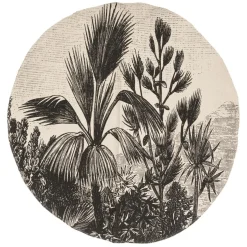 Tapis Box coton imprimé ethnique D90cm