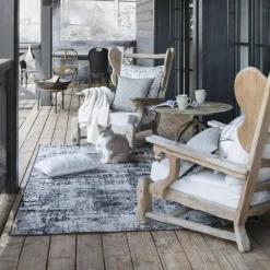 Tapis Catania 2 outdoor Noir 60 x 110