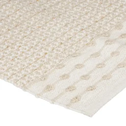 Tapis Coton Sable motifs petit losange Cuivre 60 x 90 Box