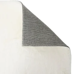 Tapis Couka fausse fourrure blanc