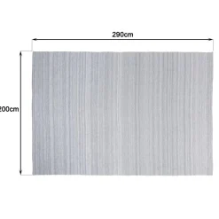 Tapis d’extérieur rectangulaire gris chiné QUENTIN
