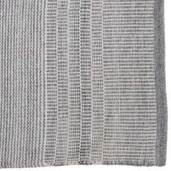 Tapis d’extérieur rectangulaire gris et blanc QUENTIN