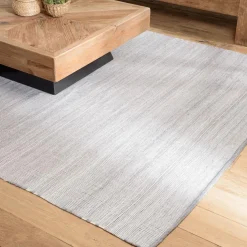 Tapis d’extérieur rectangulaire gris et blanc QUENTIN