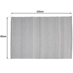 Tapis d’extérieur rectangulaire gris et blanc QUENTIN