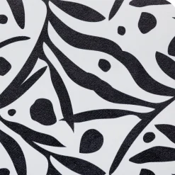 Tapis diatomite blanc et noir