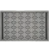 Tapis d'intérieur ou extérieur en plastique 120 x 180 mandala noir