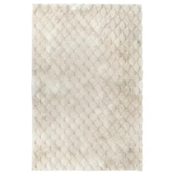 Tapis effet laine Adriel beige