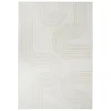 Tapis effet laine Anoai blanc