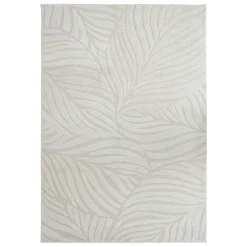 Tapis effet laine Anoai blanc