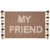 Tapis effet laine Scott marron