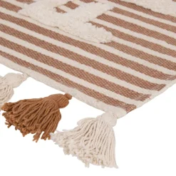 Tapis effet laine Scott marron