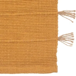 Tapis en coton avec pompon en jute