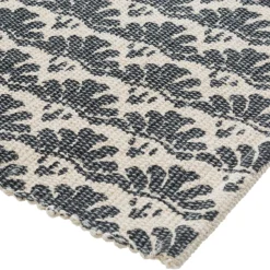 Tapis en Coton Imprimé Box Gris modèle D