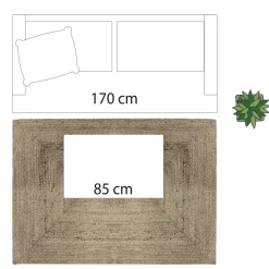 Tapis en Jute Couleur Naturel