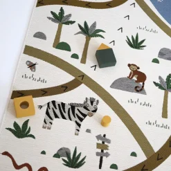 Tapis enfant parcours imaginaire indoor & outdoor LITTLE SAVANNAH