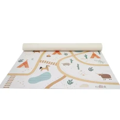 Tapis enfant parcours SUPER WESTERN en vinyl