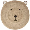 Tapis Jute Tête Ourson