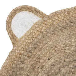 Tapis Jute Tête Ourson
