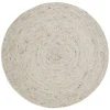 Tapis rond laine feutrée NEETHU avoine taille L
