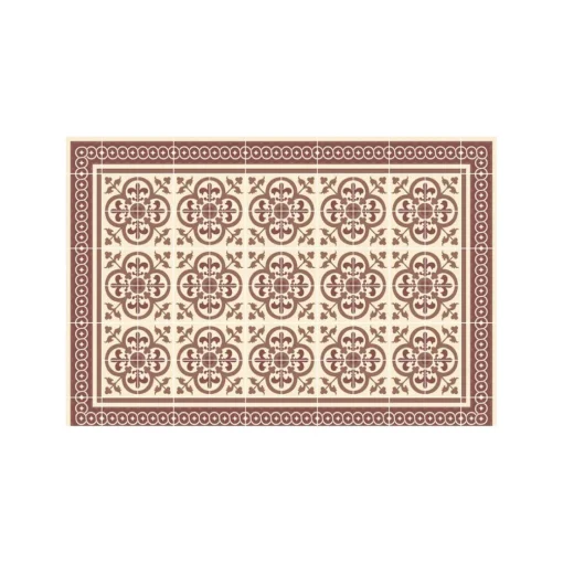 Tapis Vinyle Mosaïque bleu Boîte 50x75